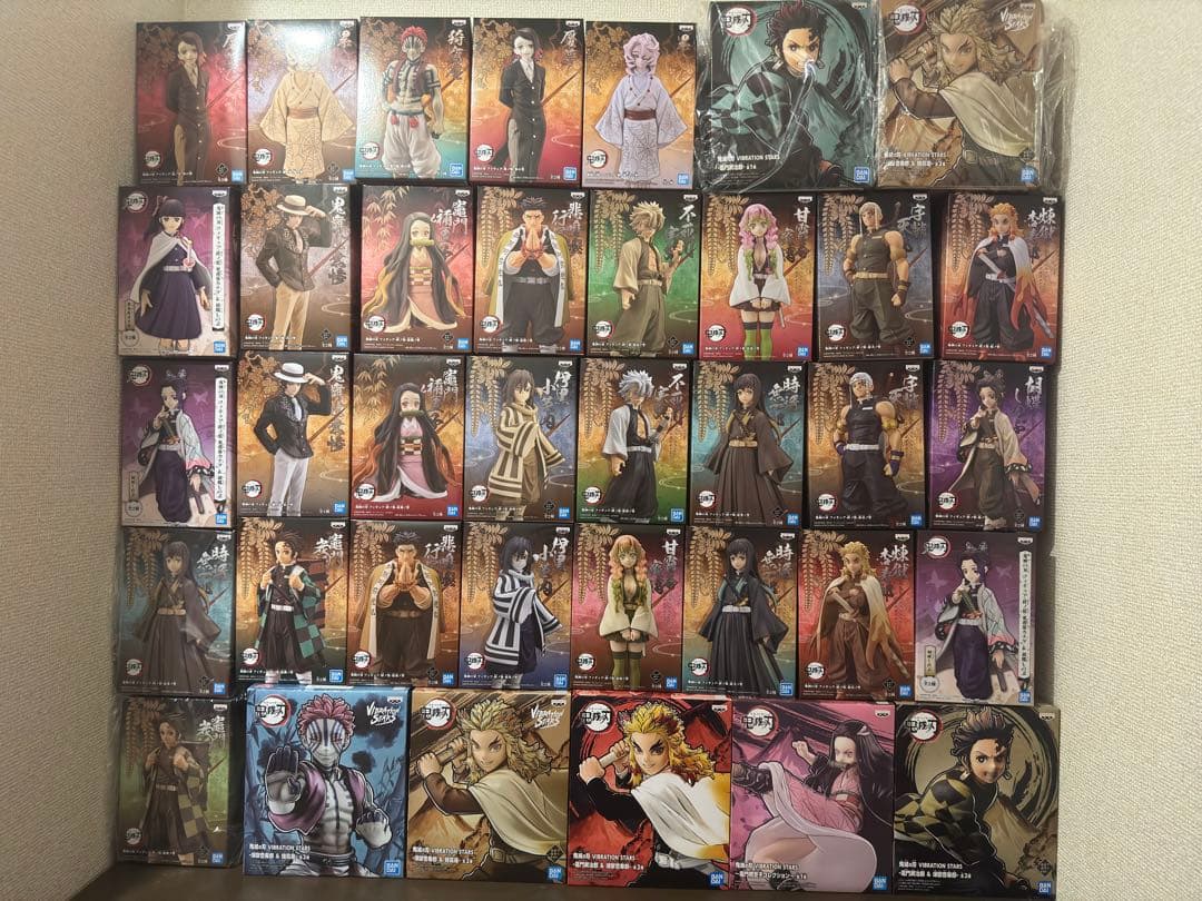 【未開封品】鬼滅の刃 プライズフィギュアセット66体