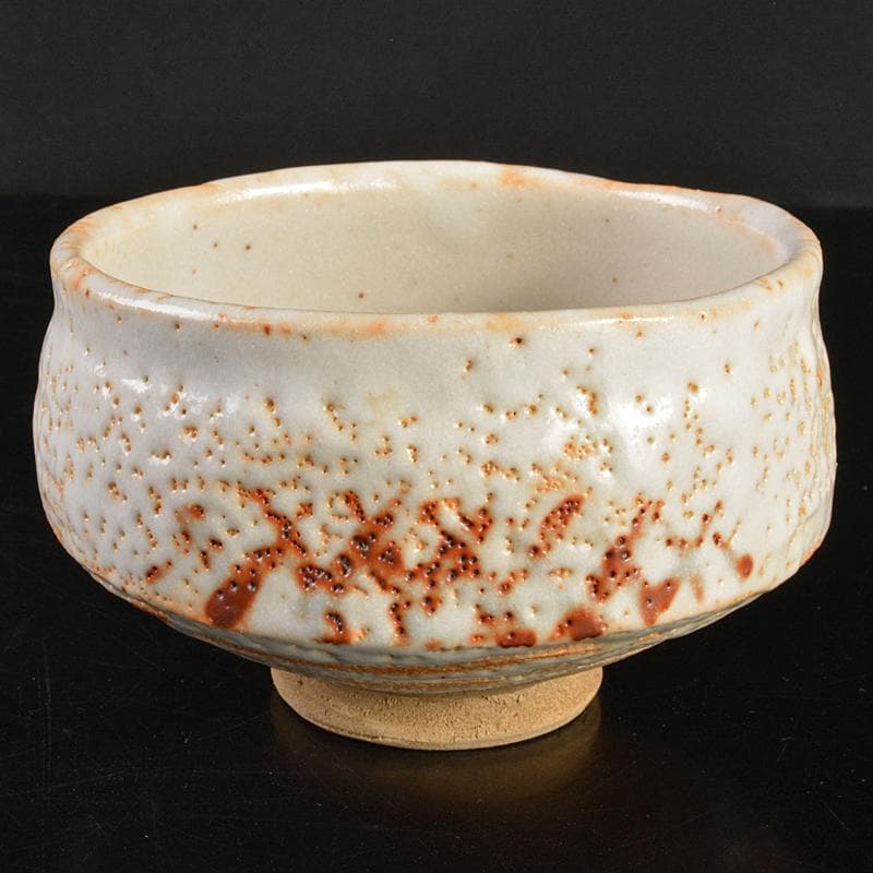 加藤唐九郎　一無斎（一ム斎）作　古志戸窯　志野茶碗　清水公照極め箱　FR7282