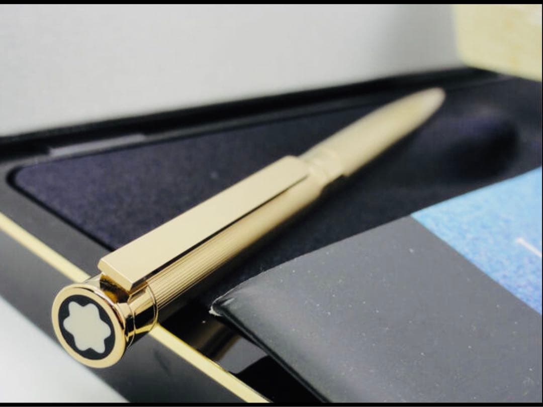 金運を呼ぶ黄金総金張り！　モンブラン　★稀少な未使用ノブレス・ドウエ