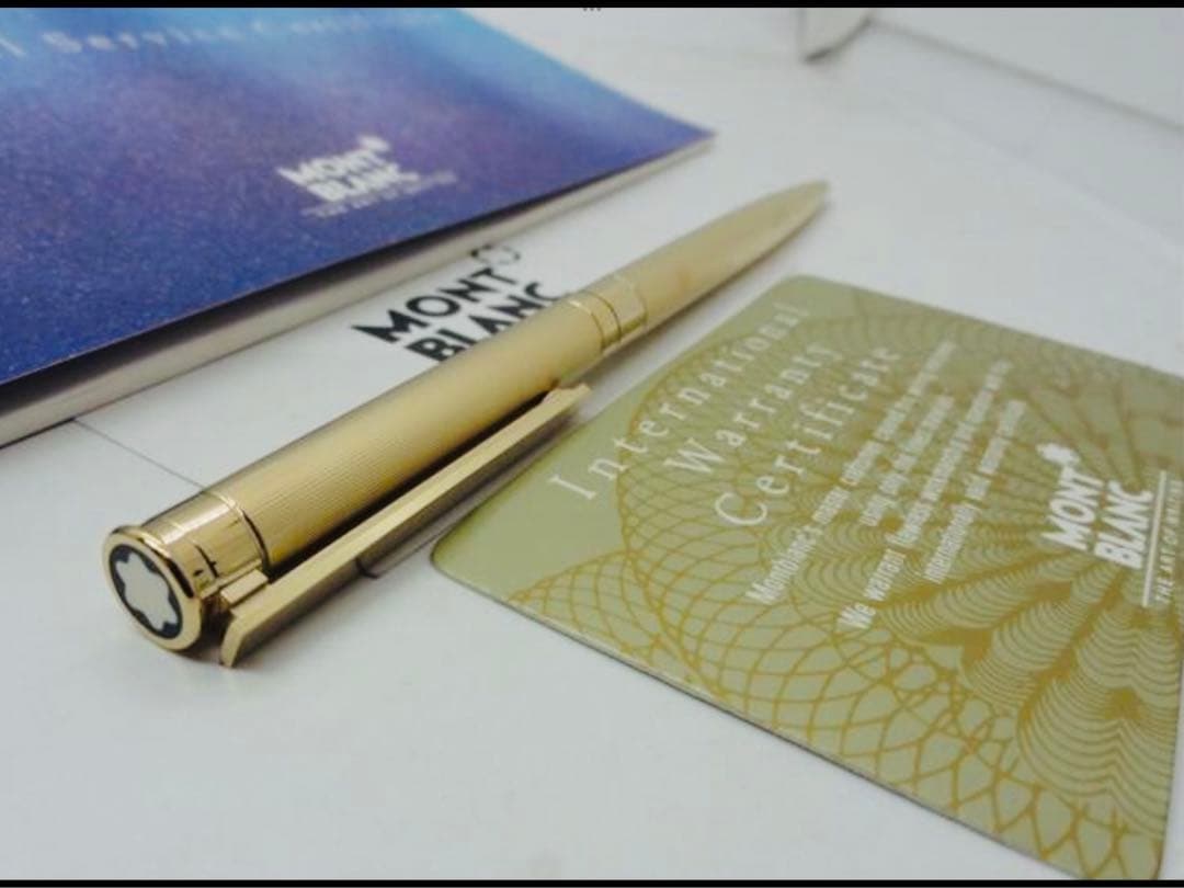 金運を呼ぶ黄金総金張り！　モンブラン　★稀少な未使用ノブレス・ドウエ