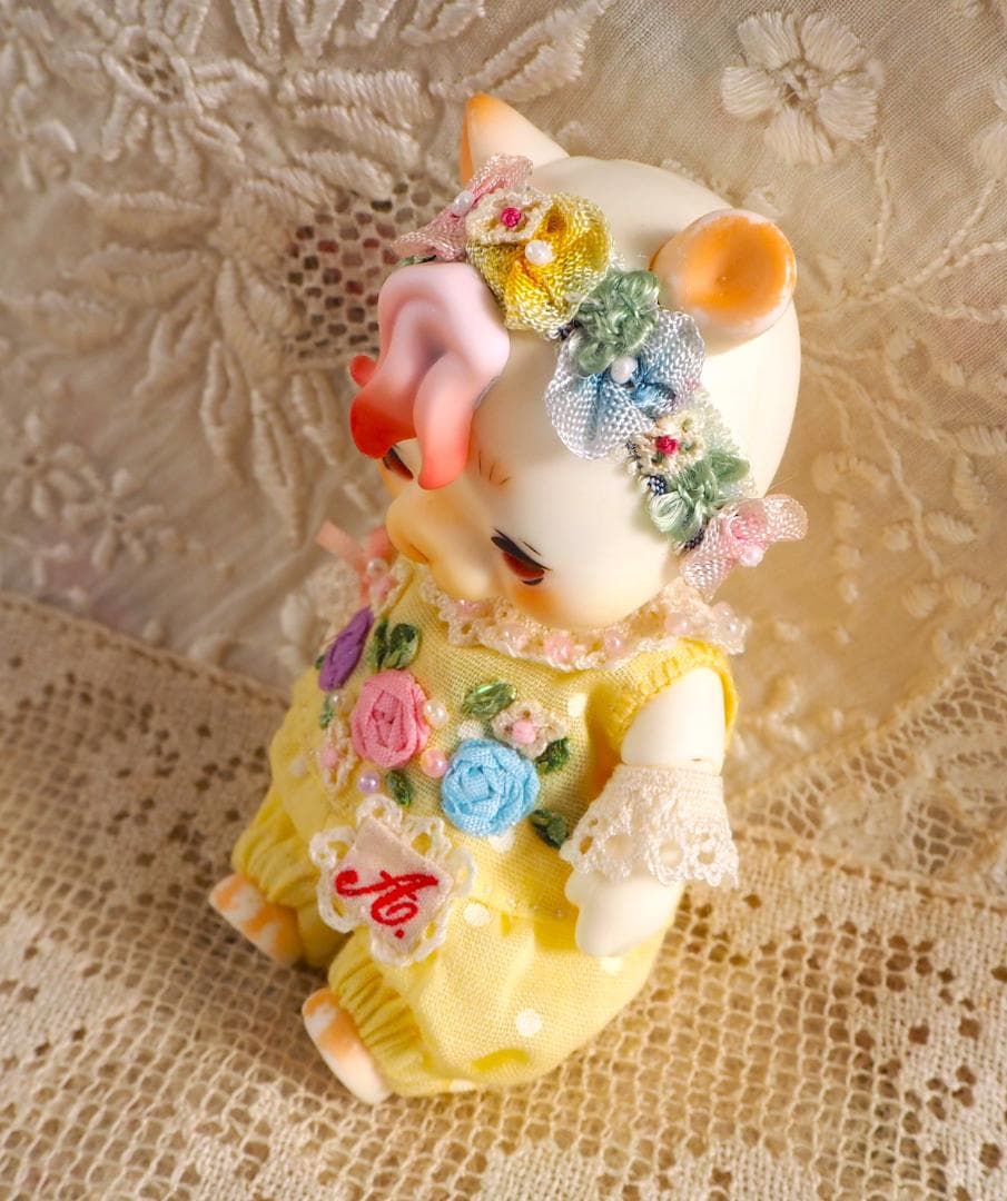 あ*こ様 lemon薔薇刺しゅうロンパース cocoriang kumukuku
