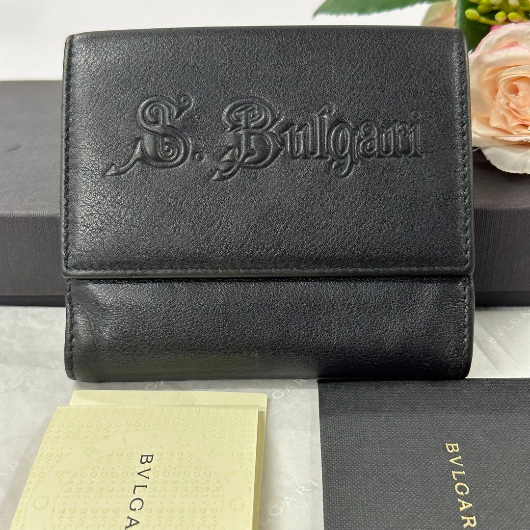 新品同様‼️ ブルガリ　BVLGARI 財布　二つ折り　折り財布　ソティリオ