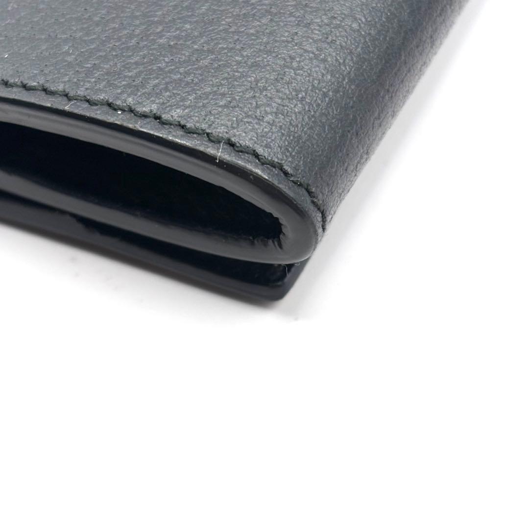 美品 グッチ ケース マーモント GG ゴールド ブラック レザー