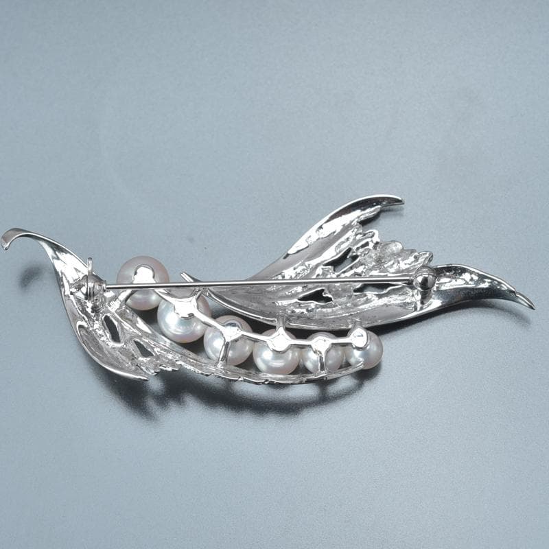 美品◇ミキモト あこや真珠 ブローチ パール6.5mm 6.7g 全長6.4cm