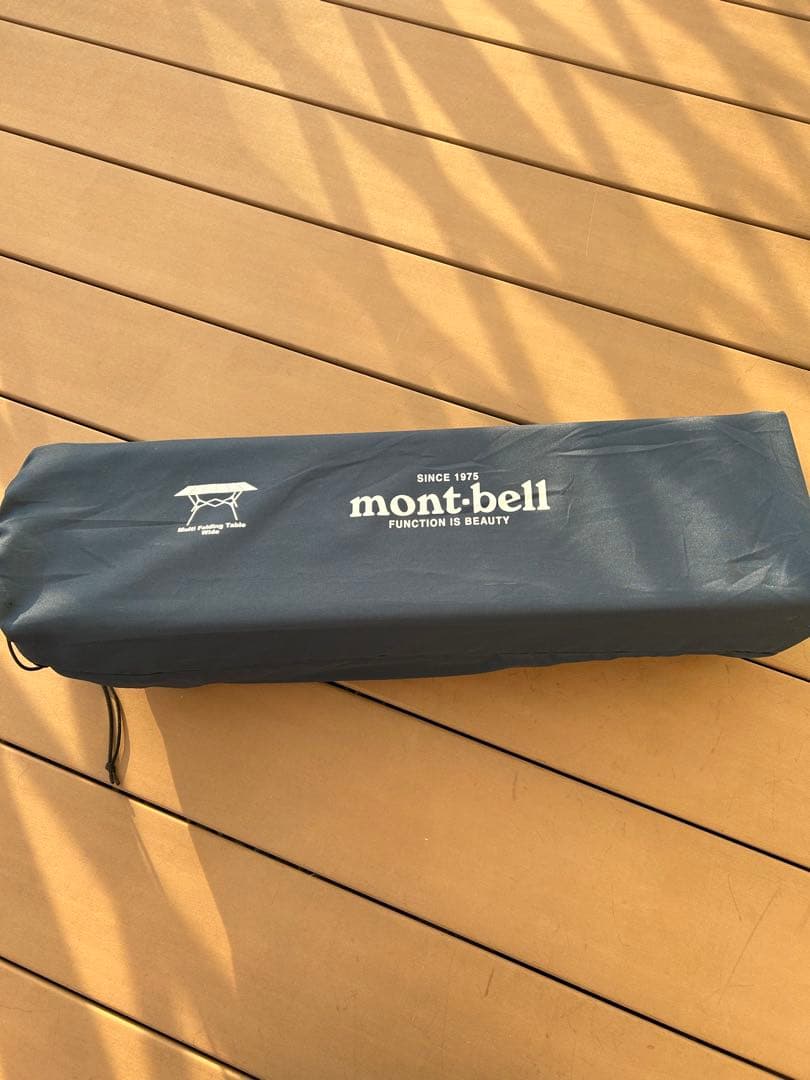 モンベル マルチフォールディングテーブル ワイド キャンプ　テーブル　ウッド