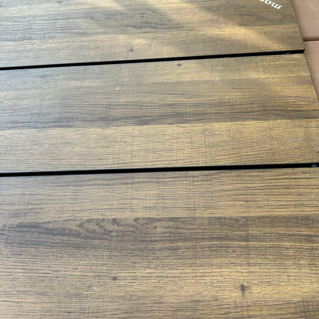 モンベル マルチフォールディングテーブル ワイド キャンプ　テーブル　ウッド