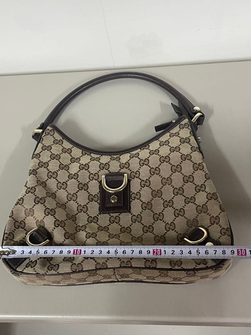 ❷美品 グッチハンドバッグ GGキャンバス GUCCI