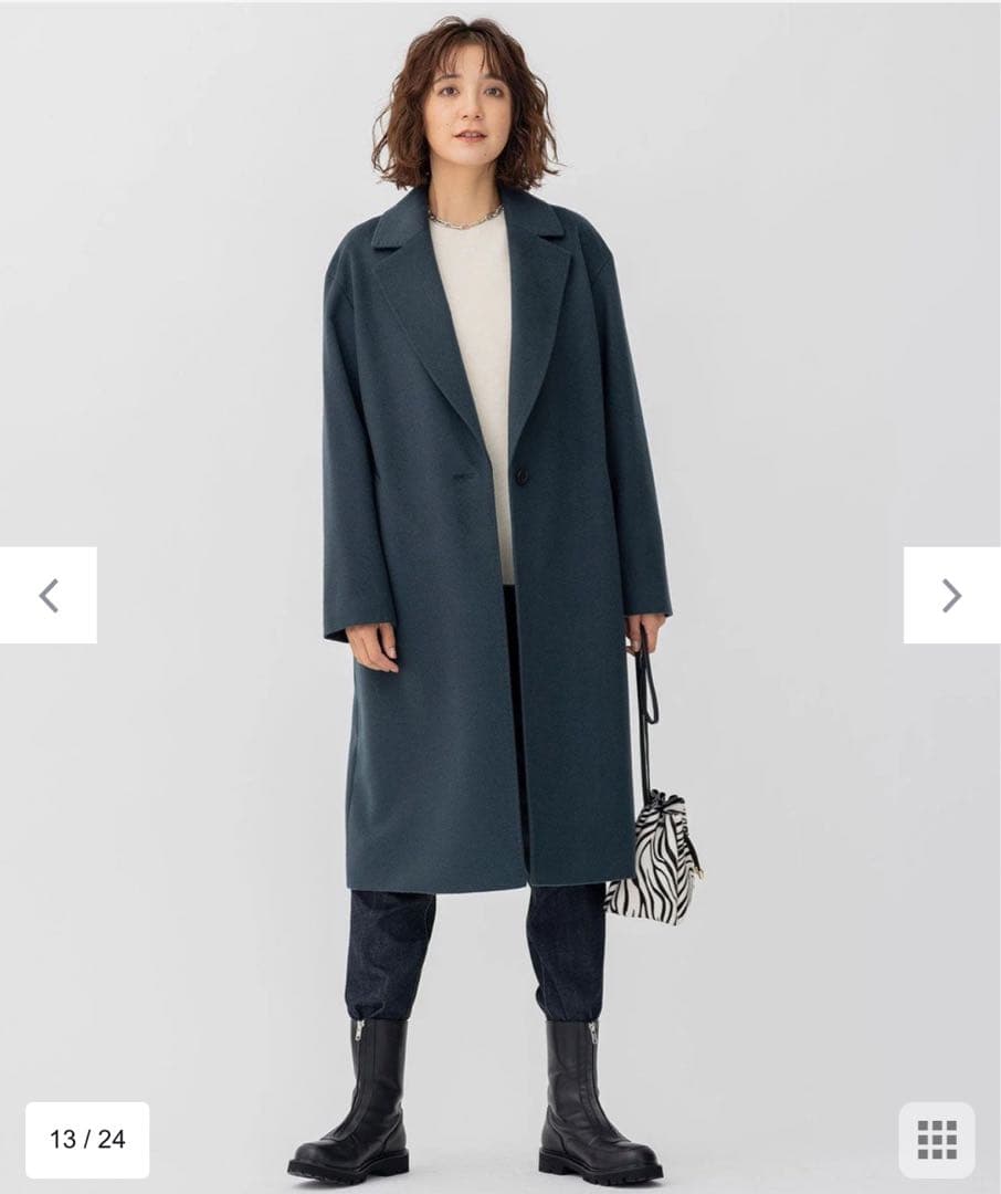 ⭐️未使用　23区 ウールカシミアビーバーチェスターコート 36