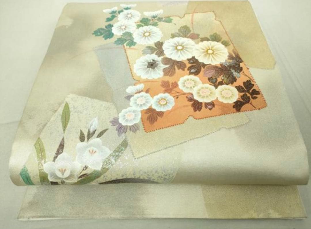 振袖フルセット6点M〜Ｌサイズ　正絹　鴛鴦花文　売り切り終了