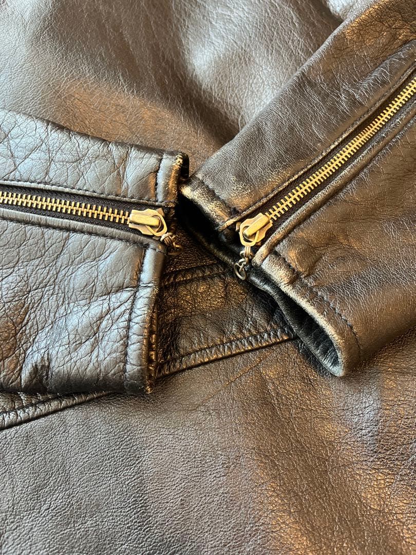 AVIREX-6141052レザージャケット サイズ表記40 Lサイズ