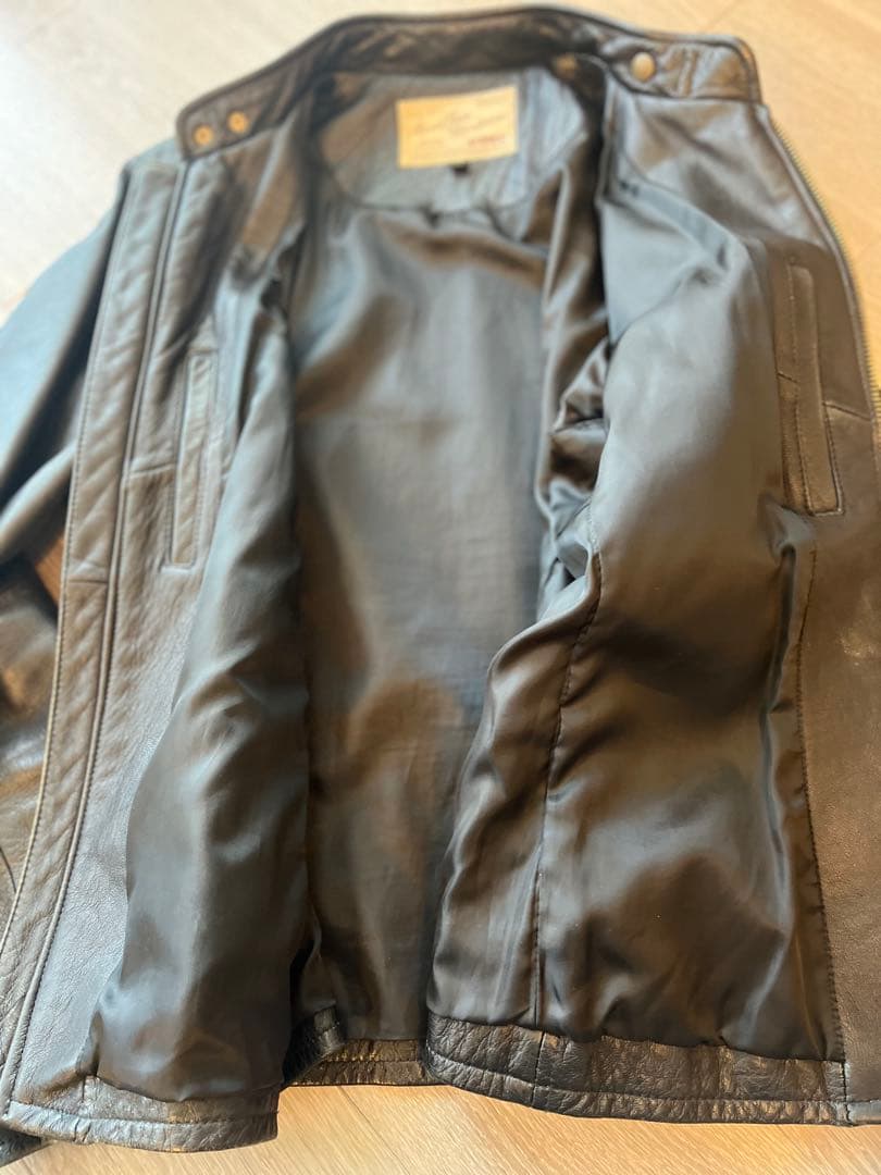 AVIREX-6141052レザージャケット サイズ表記40 Lサイズ