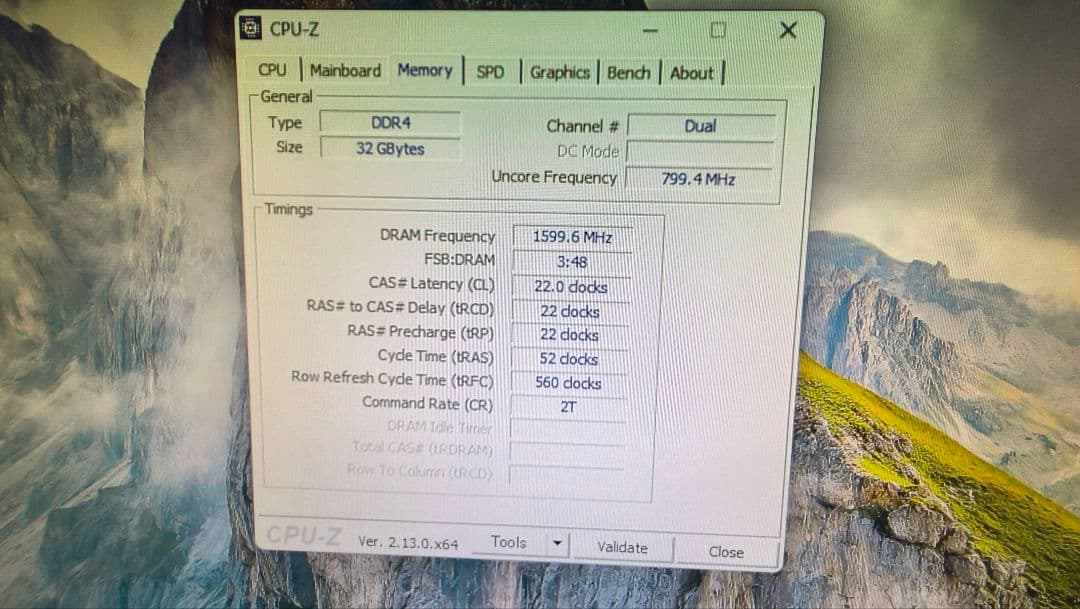DDR4 16GBx2枚 32GB pc4-3200 動作確認済み ①