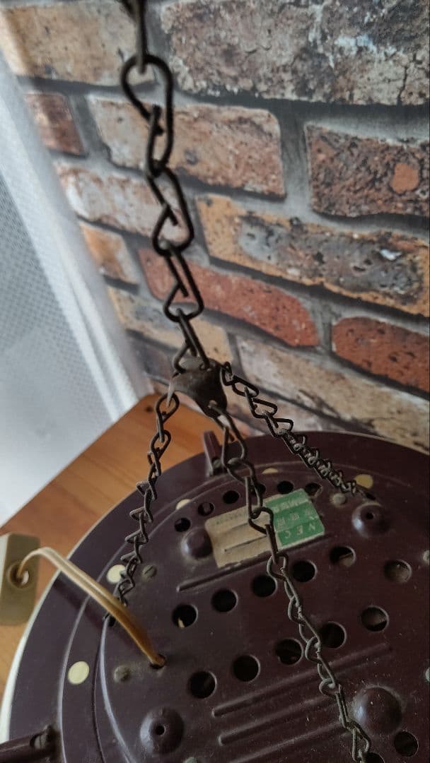 昭和レトロ　照明　シェード　とても古い電気　家紋　大正アンティーク