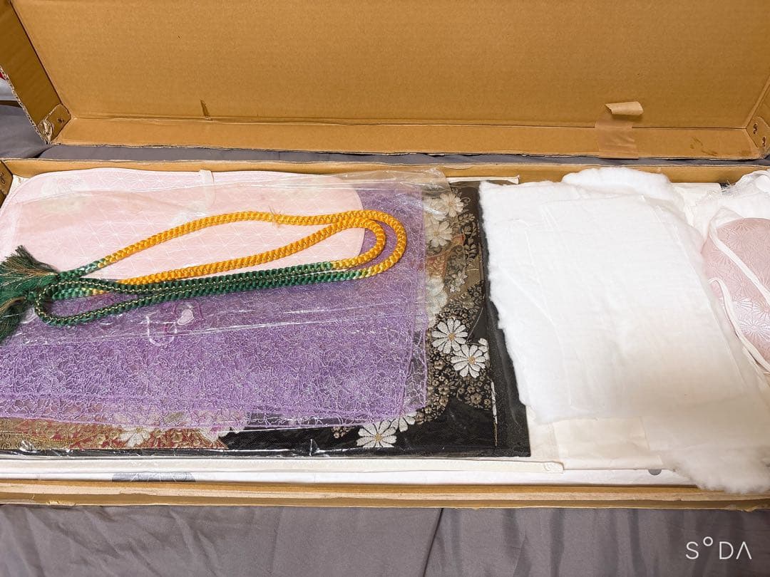 振袖フルセット 紫 白 成人式 結婚式