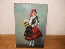 [真作]　五味悌四郎　　肉筆油絵　画寸40×28ｃｍ