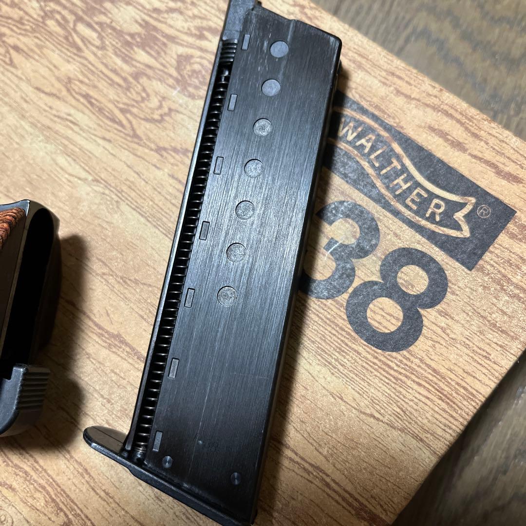 マルゼン ワルサー P38 ブラックメタル　木グリ付