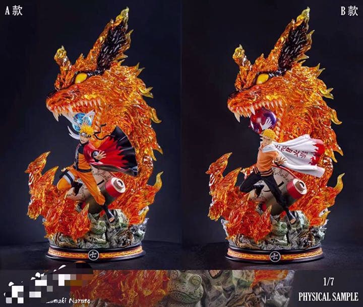 NARUTOナルトうずまきナルト1/7C版ガレージキット ガレキ スタチュー①③