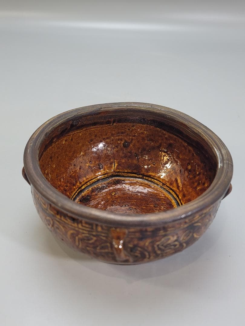 茶道具 唐物 コウチ 平水指 蓋物 骨董品