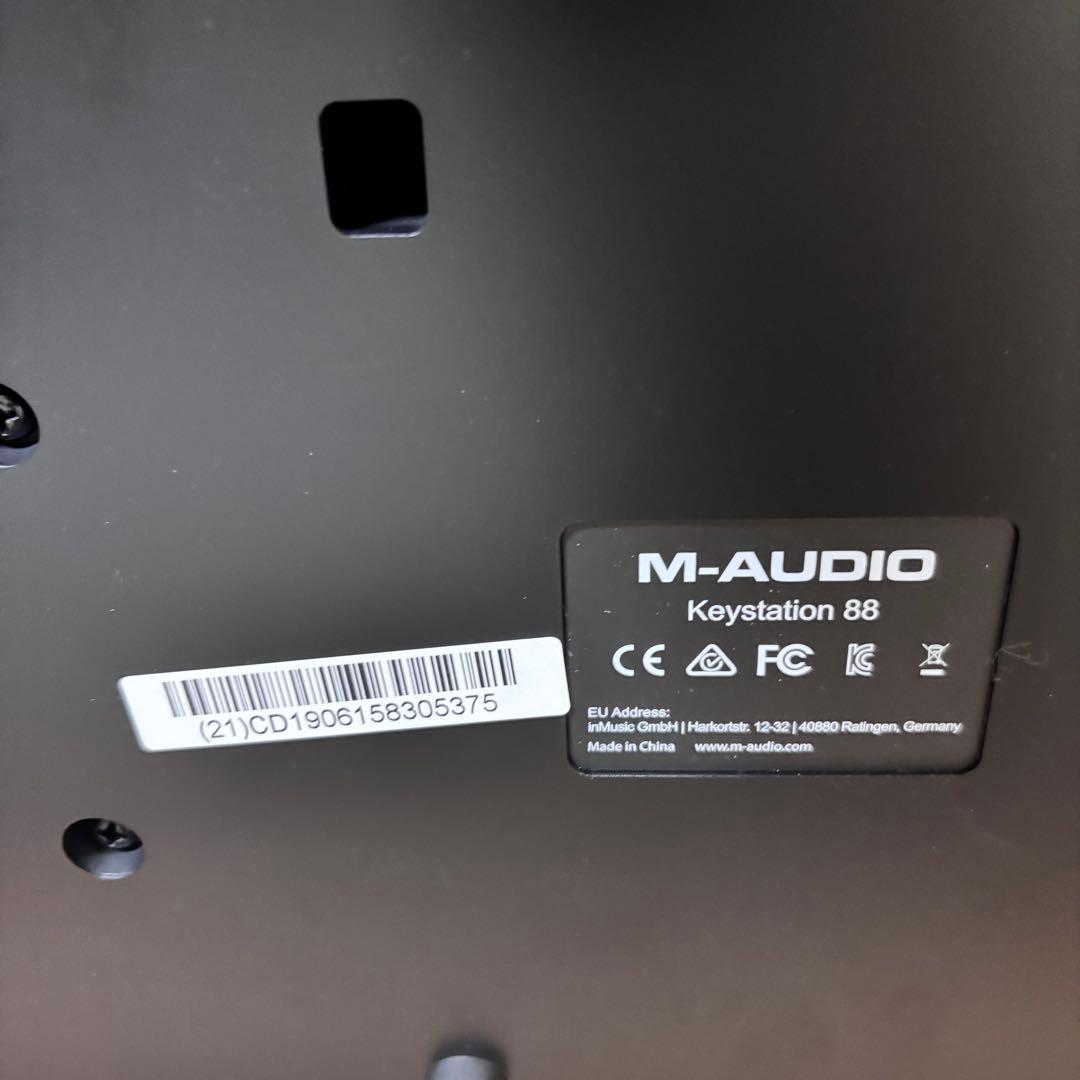 keystation 88 m audio midi 鍵盤