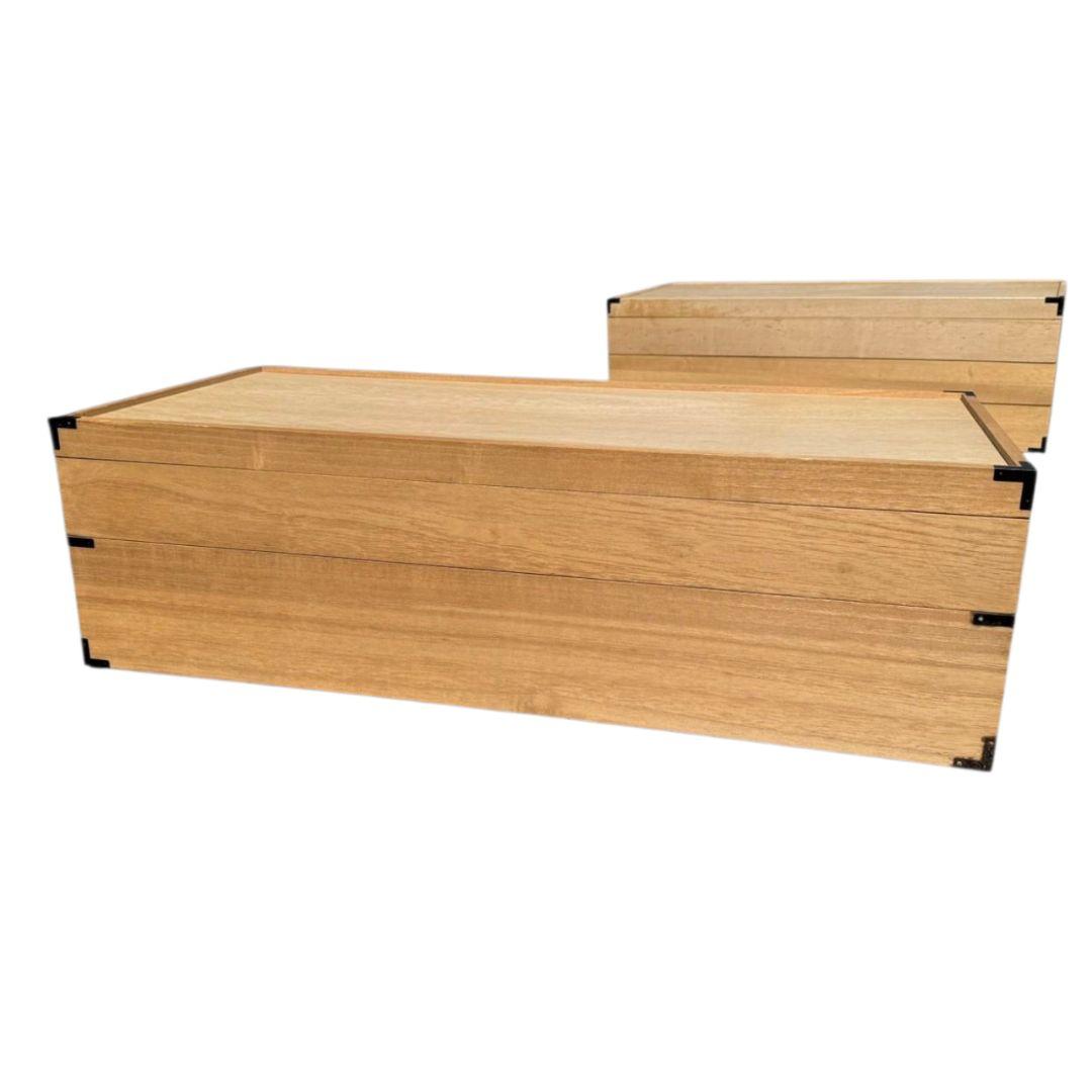 【希少】桐の衣装箱 2個セット 着物 和服 桐たんす 桐箪笥 昭和 レトロ