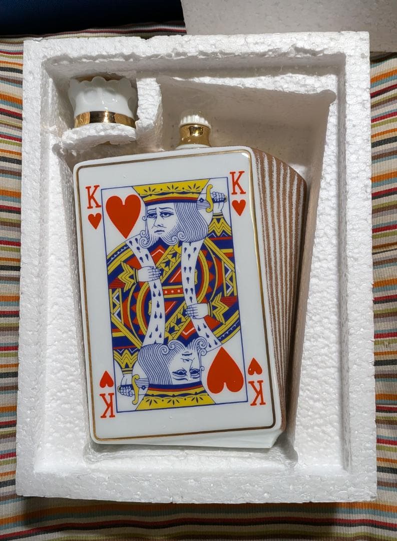 フラパン～★トランプ キング リモージュ 陶器ボトル コニャック FRAPIN