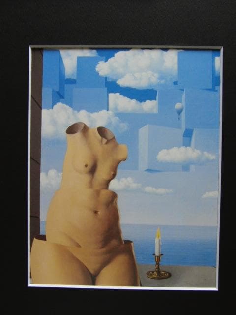 ルネ・マグリット、希少な誇大妄想狂 II画集より、新品高級額・額装付