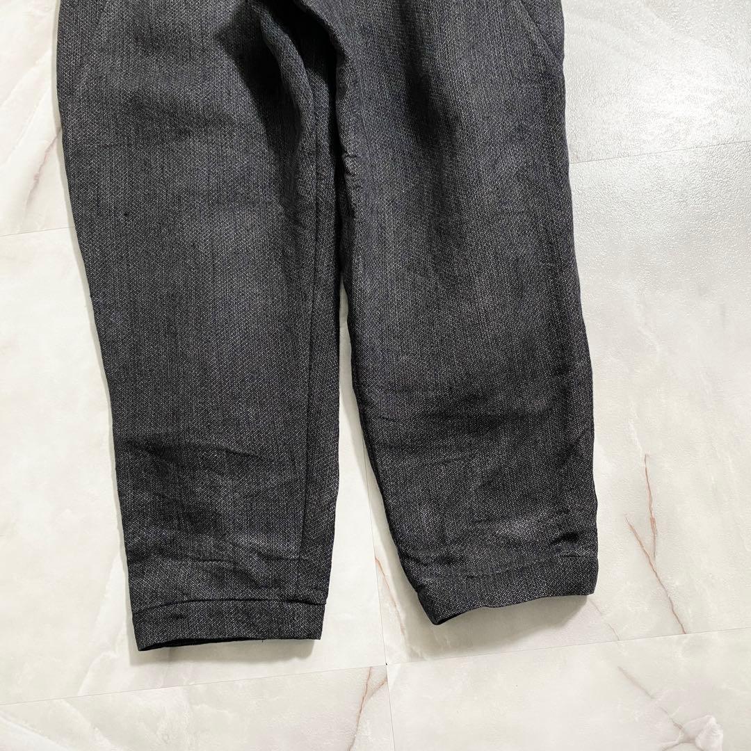 A16236 美品 DEVOA リネン和紙　バルーンパンツ　グレー　3