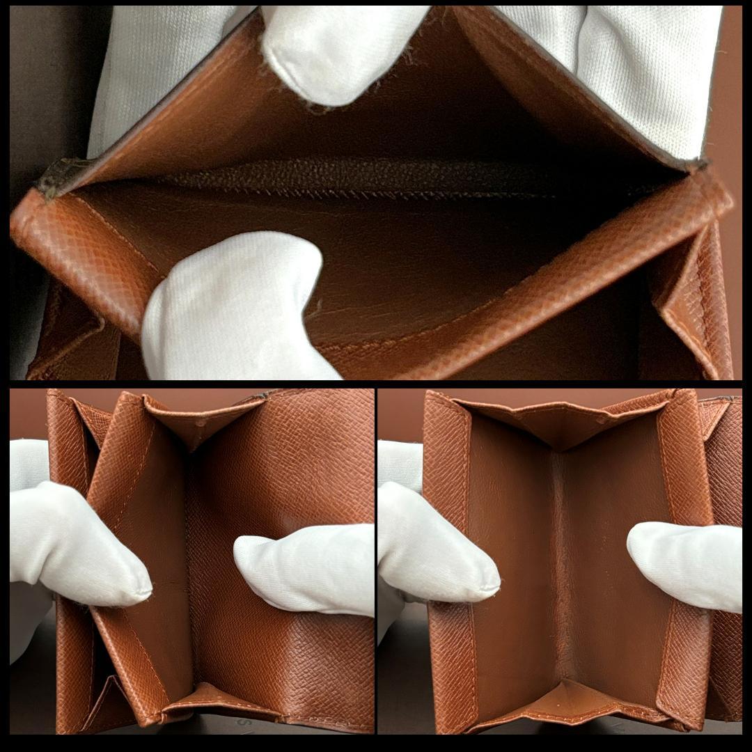 ルイヴィトン ケース 小銭入れ 財布 モノグラム ポルトモネプラ ブラウン