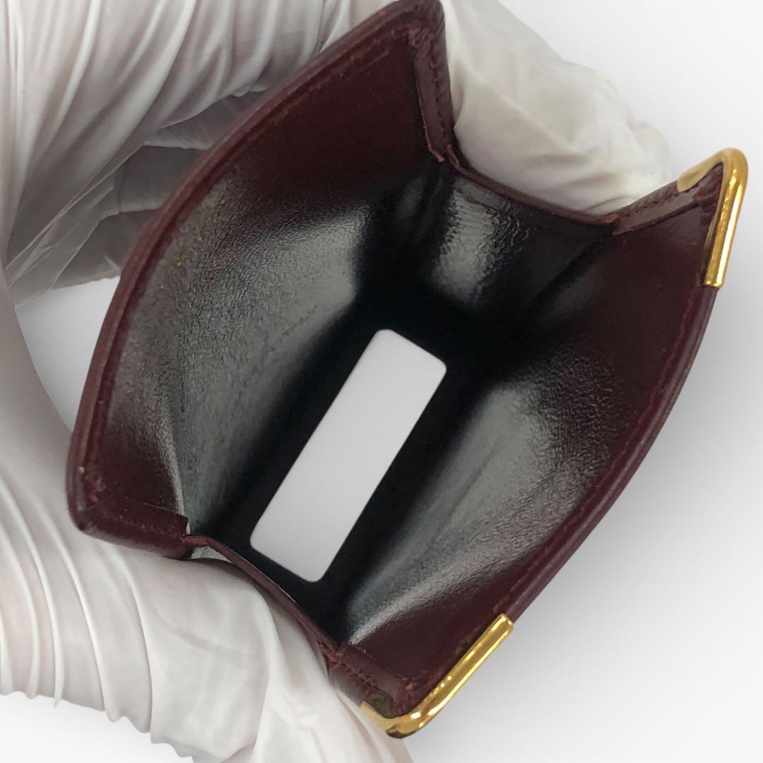 Cartier カルティエ マスト カーフレザー タバコケース シガレットケース