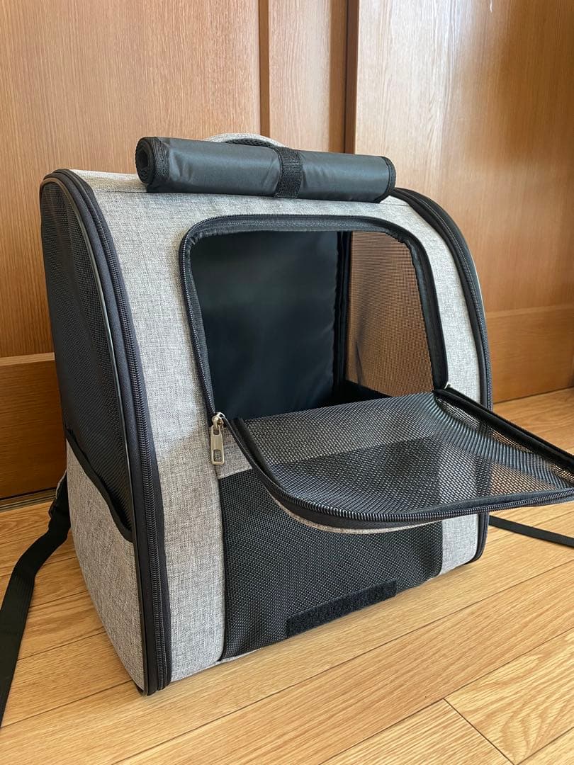 ペット　リュック　キャリー　バッグ　折りたたみ　ポケット付き　大きい