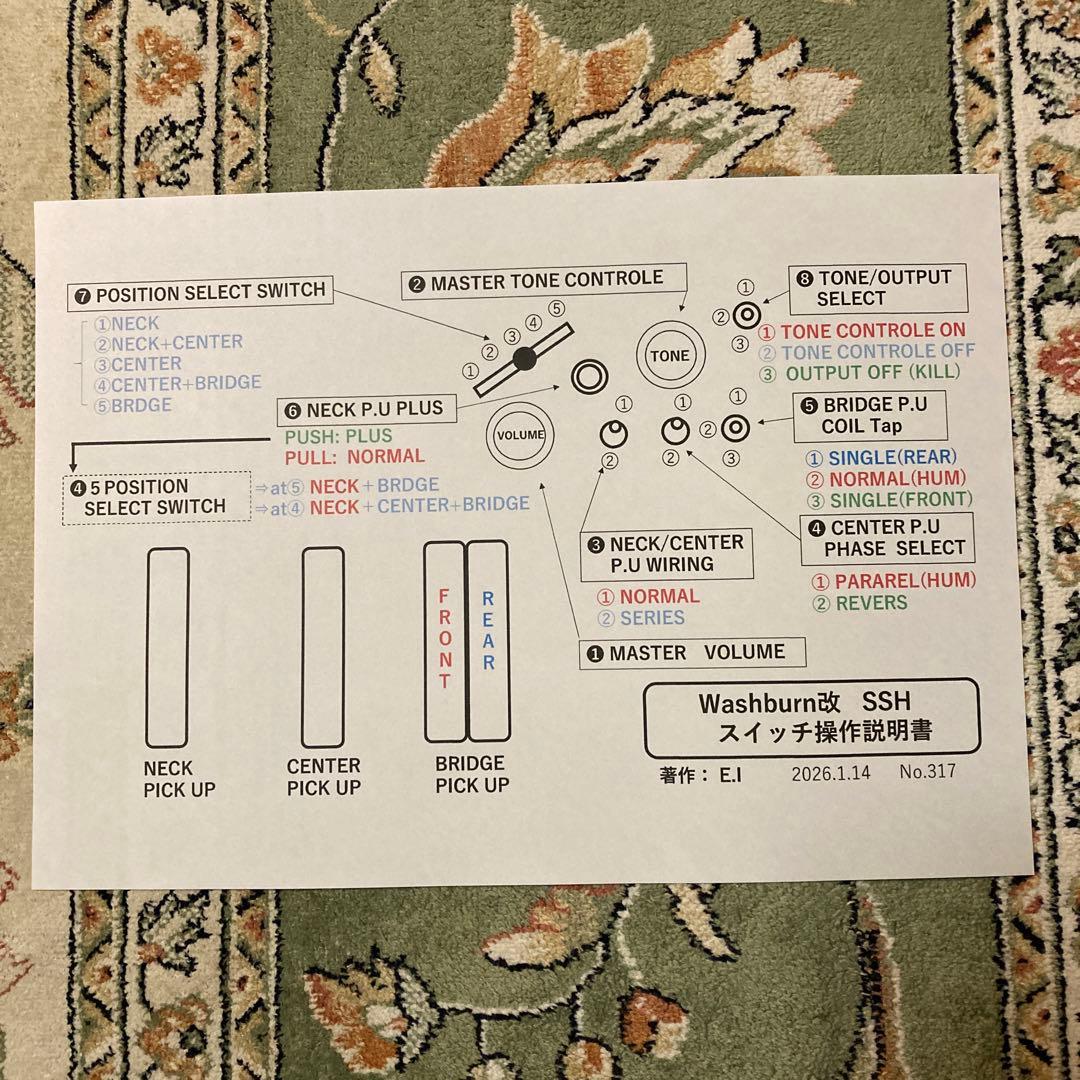 ☆大改造して新機能満載　Washburn SSH ST