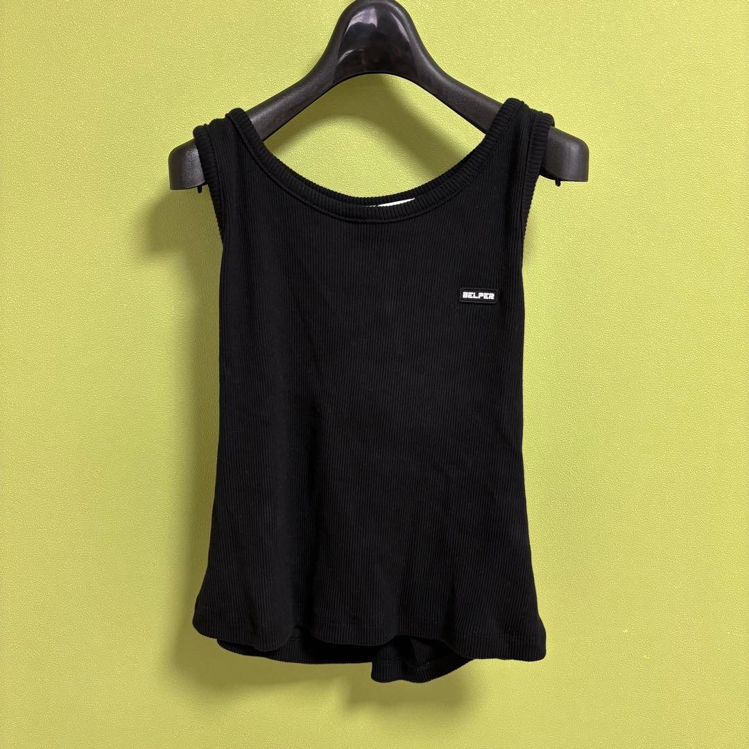 BELPER ブラック タンクトップ 新品タグ付き
