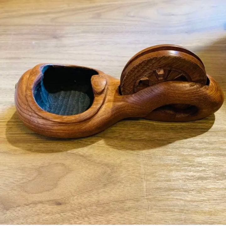 未使用 坪源 墨つぼ 墨壺 源氏坪 神代仕上 210mm 欅 宮大工 大工 神社