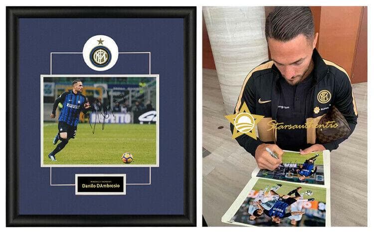 直筆サイン入り写真 ダニーロ・ダンブロージオ FCインテル・ミラノ SA鑑定済