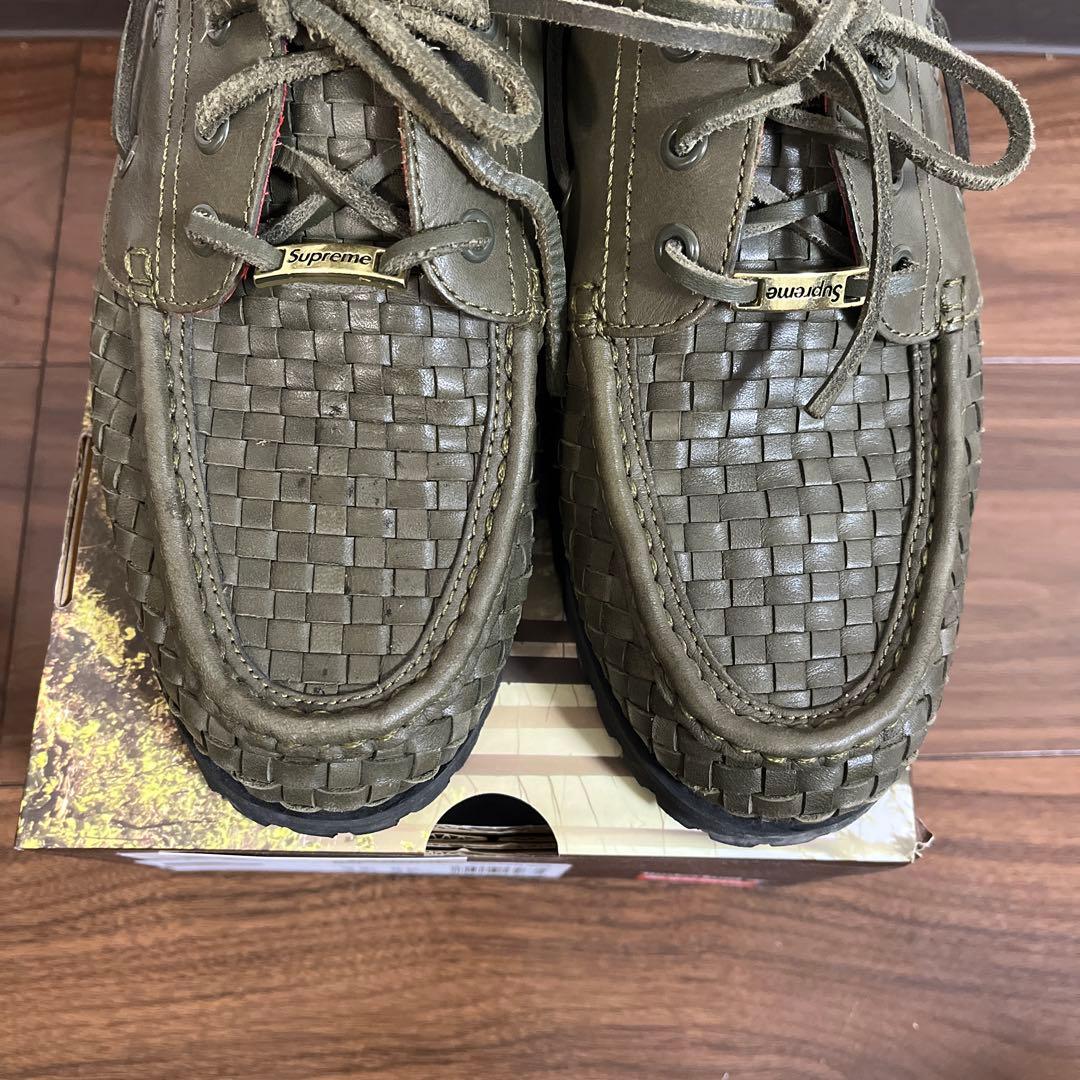 靴 supreme timberland woven 3eye lug shoe