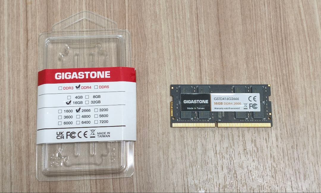 【最終値下げ】GIGASTONE 16GB DDR4 メモリー(ノートPC)