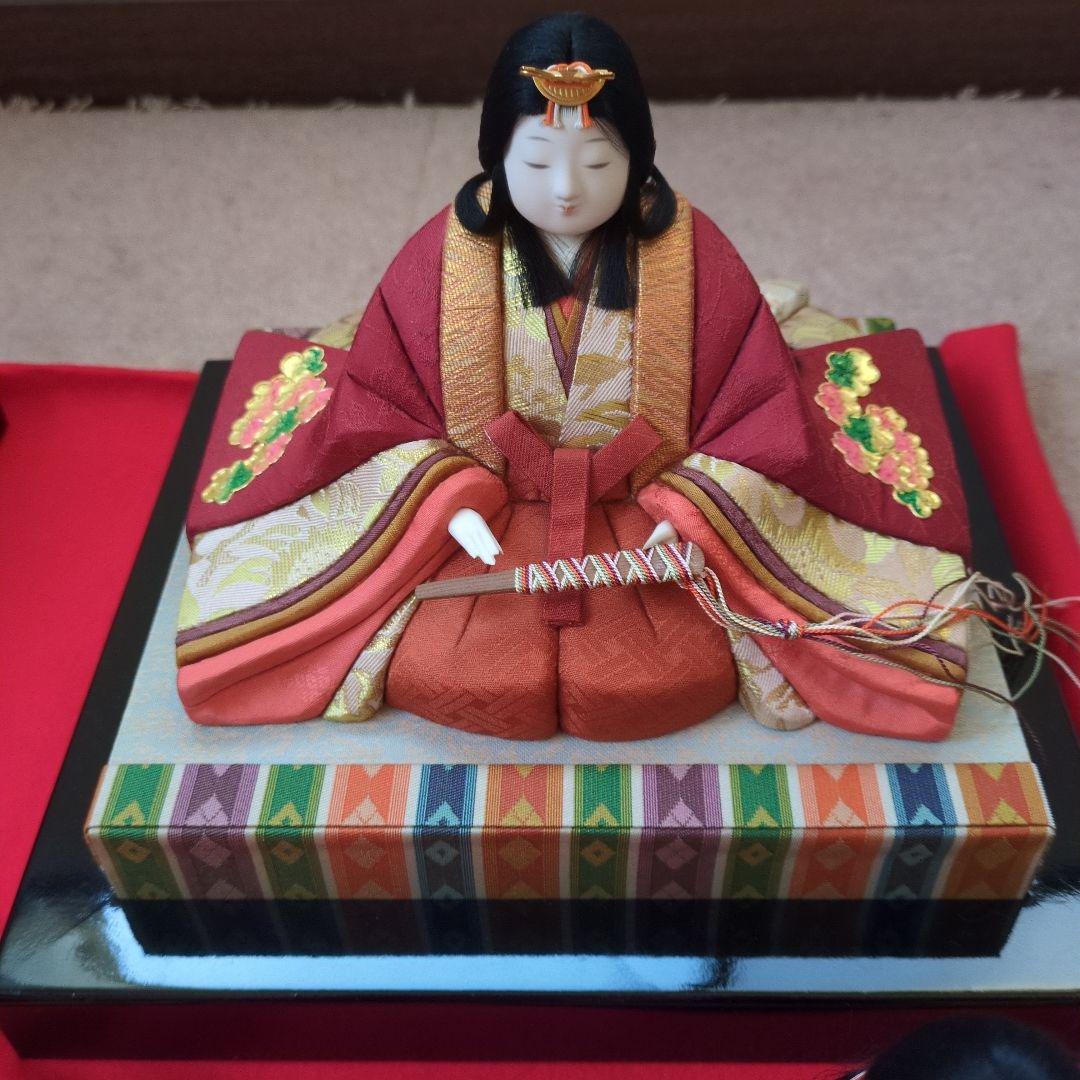 myg52 伝統的な木目込みひな人形 5体セット