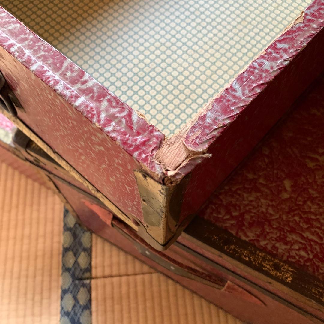 アンティーク BOX 箱 収納 衣装入 2段