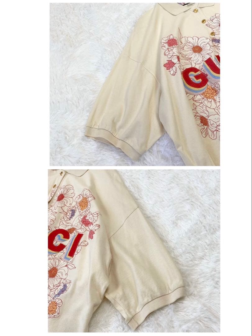 美品✨ GUCCI グッチ LOVELIGHT COTTON POLO TOP