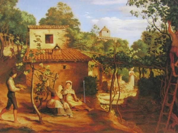 F・v・オリヴィエ、オレヴァーノの主席司祭の葡萄園、19世紀外国巨匠作家