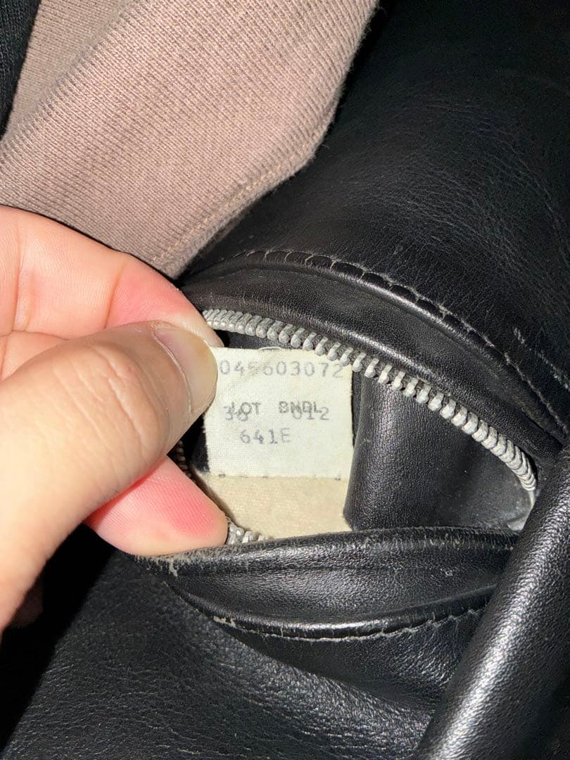 最終値下げ　Schott レザー シングル　ライダース 641E 30 USA