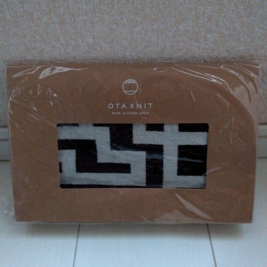 布袋寅泰　HOTEI ×OTA KNIT　ファインウール　Gマフラー　G柄