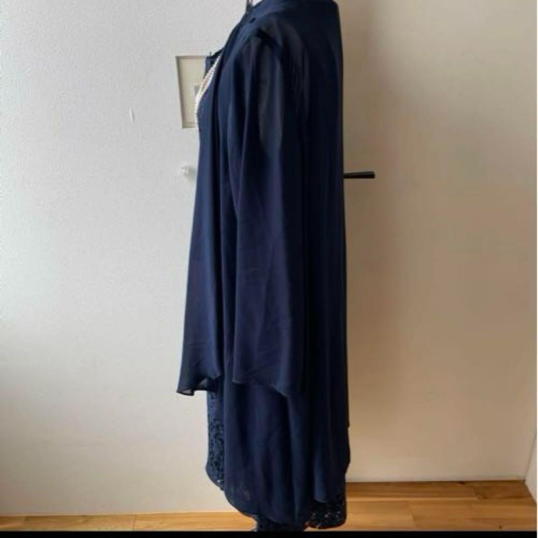 お買得　東京ソワール　パーティードレス　羽織り　タグ付き未使用3連ネックレス