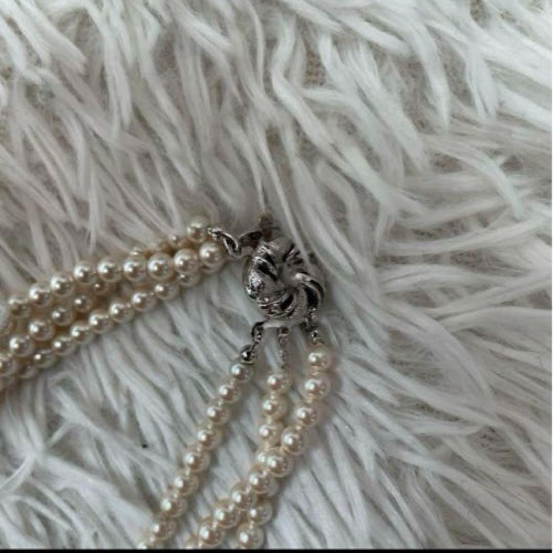 お買得　東京ソワール　パーティードレス　羽織り　タグ付き未使用3連ネックレス