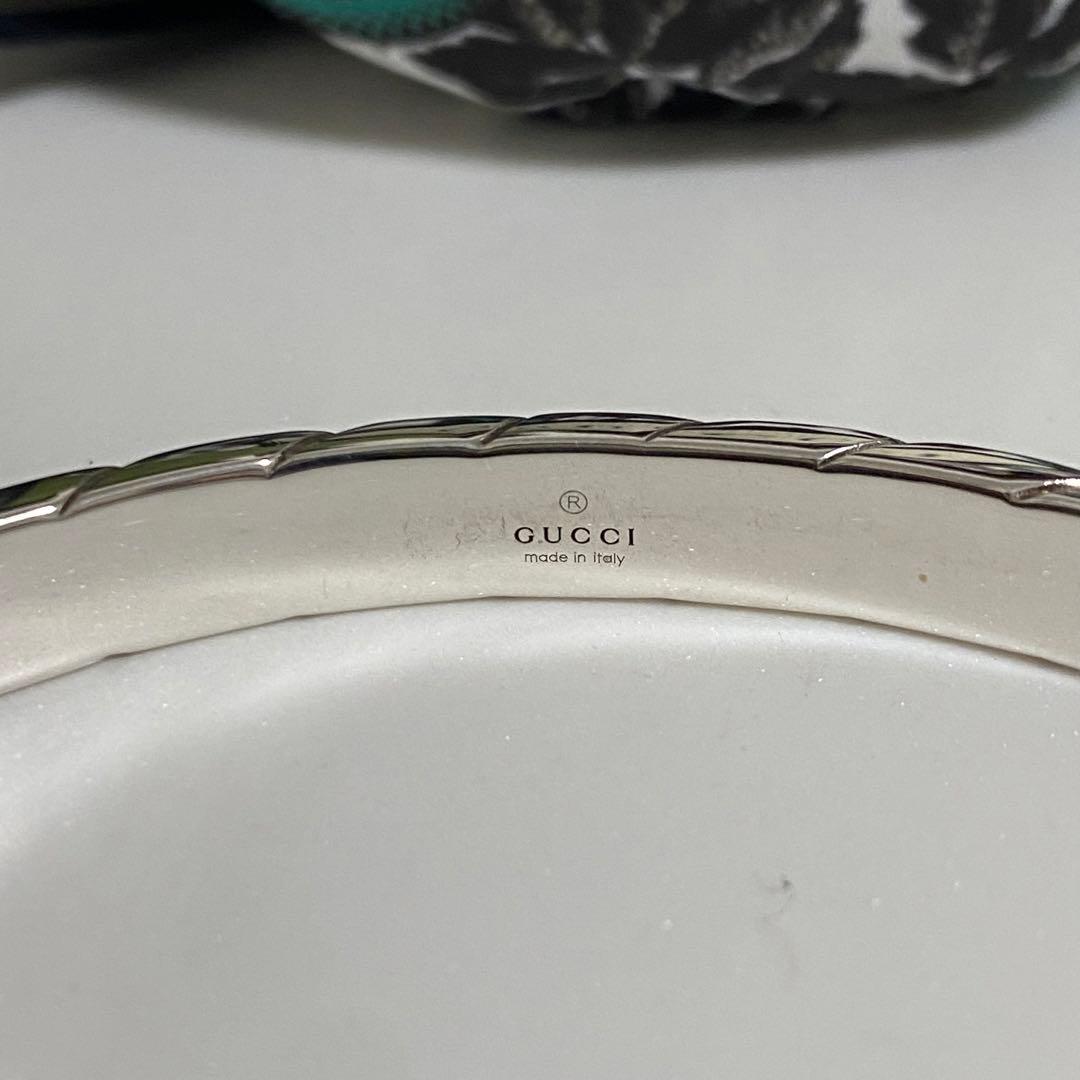 GUCCI 新品未使用品　クレストGバングル　ブレスレット　付属品　刻印19