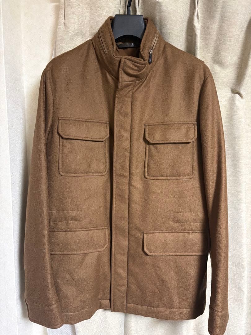 trjyv manzoni24 ウールカシミアフィールドジャケット50