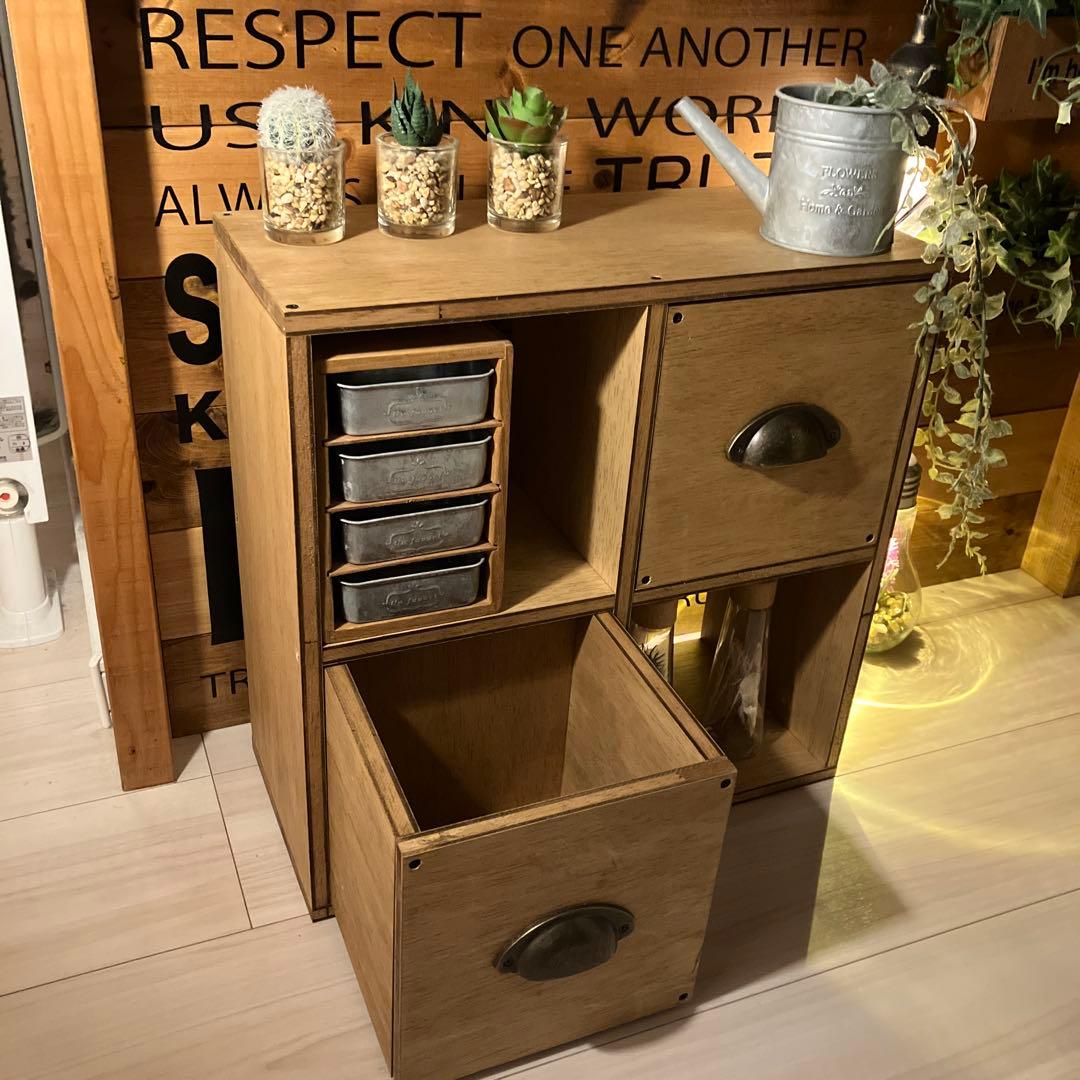 セッちゃんさん専用　飾り棚　アンティーク　ハンドメイド　木製　シェルフ　背板取付