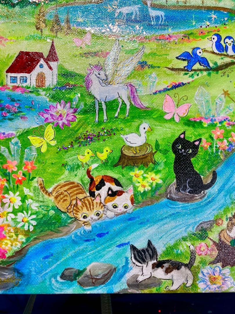 黒猫ミー絵画２点