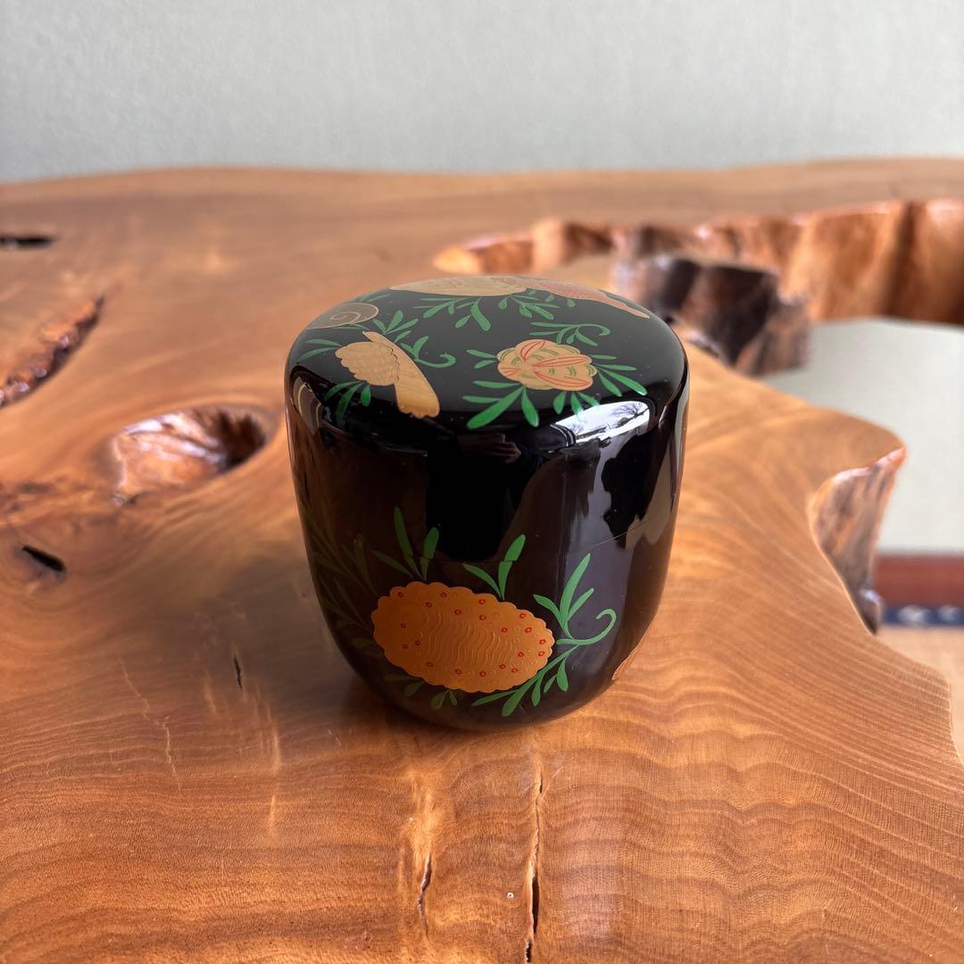 池端秀斉作 海松貝大棗 而妙斎好写 抹茶碗 茶道具 共箱