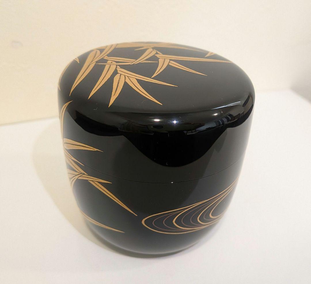 『山下永甫』大棗『芦』内金梨子地　輪島塗　共箱　茶道具